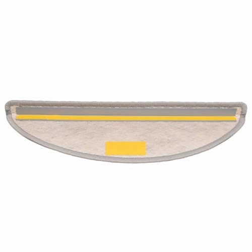 Selvklæbende trappemåtter 30 stk. 56 x 17 x 3 cm sisal-look - platina