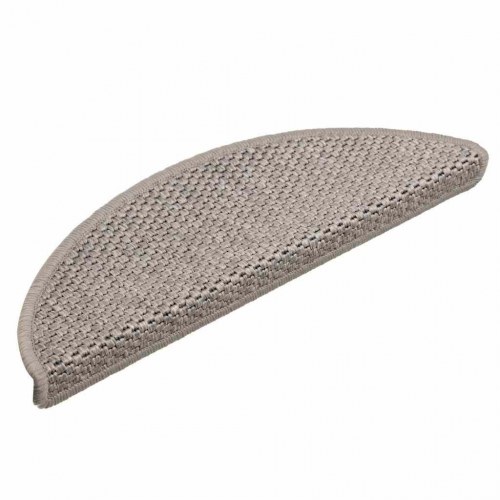 Trappemåtter 30 stk. selvklæbende 56 x 17 x 3 cm sisal-look - sølv