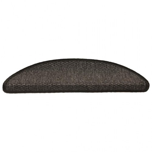Trappemåtter 30 stk. 56 x 17 x 3 cm sisal-look - antracitgrå