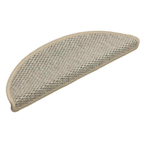 Selvklæbende trappemåtter 30 stk. 56 x 17 x 3 cm sisal-look - lysegrøn