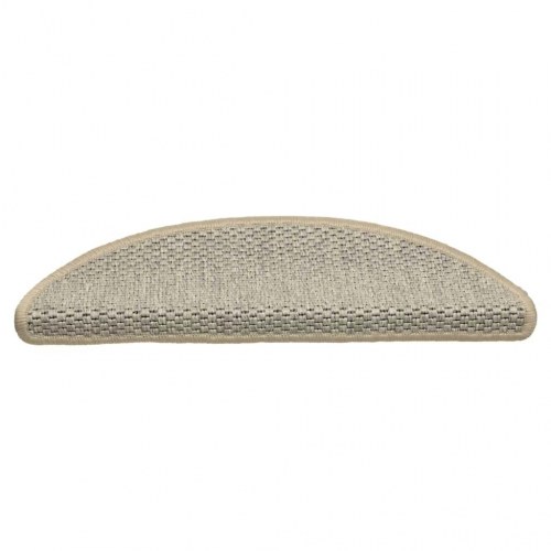 Selvklæbende trappemåtter 30 stk. 56 x 17 x 3 cm sisal-look - lysegrøn