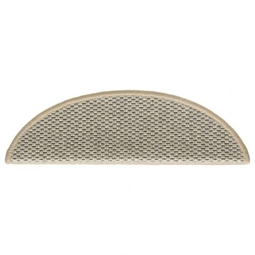 Selvklæbende trappemåtter 30 stk. 56 x 17 x 3 cm sisal-look - lysegrøn