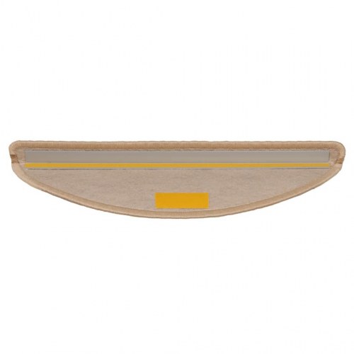 Selvklæbende trappemåtter 30 stk. 56 x 17 x 3 cm - lys beige