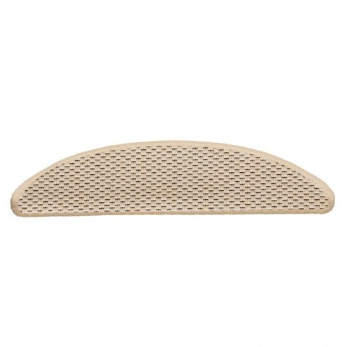 Selvklæbende trappemåtter 30 stk. sisal-look creme 56 x 17 x 3 cm