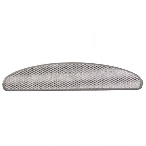 Selvklæbende trappemåtter 30 stk. 65 x 21 x 4 cm - platina