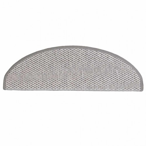 Selvklæbende trappemåtter 30 stk. 65 x 21 x 4 cm - platina