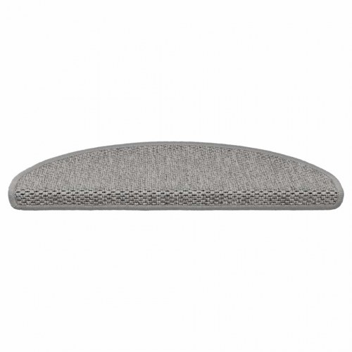 Selvklæbende trappemåtter 30 stk. 65 x 21 x 4 cm - sølv