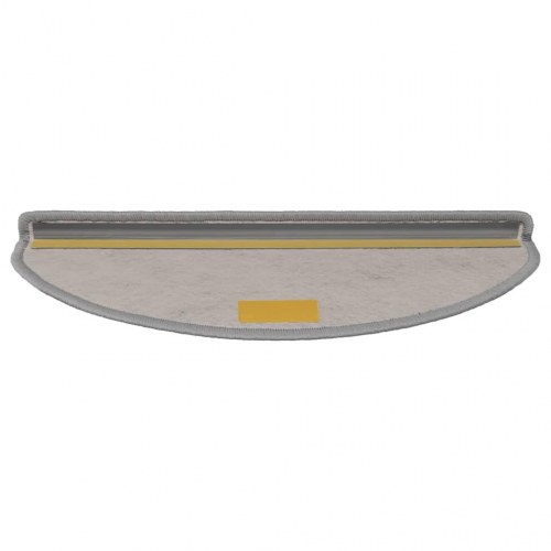 Selvklæbende trappemåtter 30 stk. 65 x 21 x 4 cm - sølv