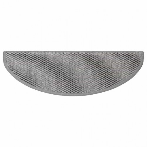 Selvklæbende trappemåtter 30 stk. 65 x 21 x 4 cm - sølv
