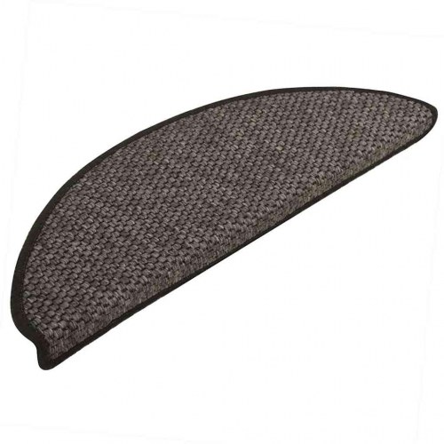 Selvklæbende trappemåtter 30 stk. 65 x 21 x 4 cm sisal-look - antracitgrå