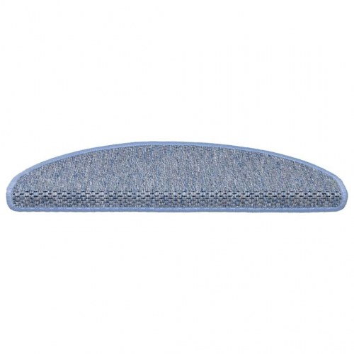 Selvklæbende trappemåtter 30 stk. 65 x 21 x 4 cm - blå