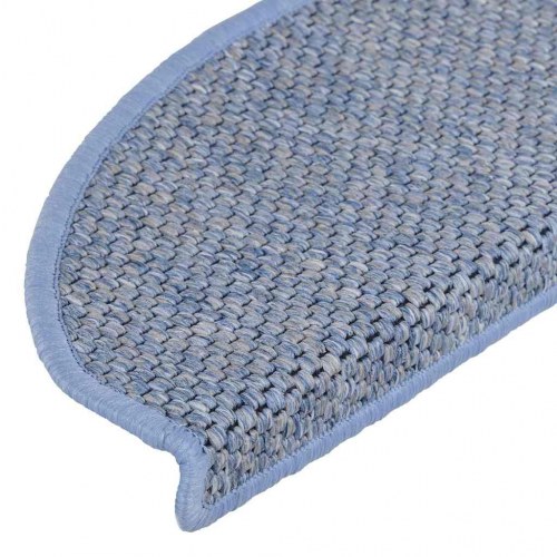 Selvklæbende trappemåtter 30 stk. 65 x 21 x 4 cm - blå