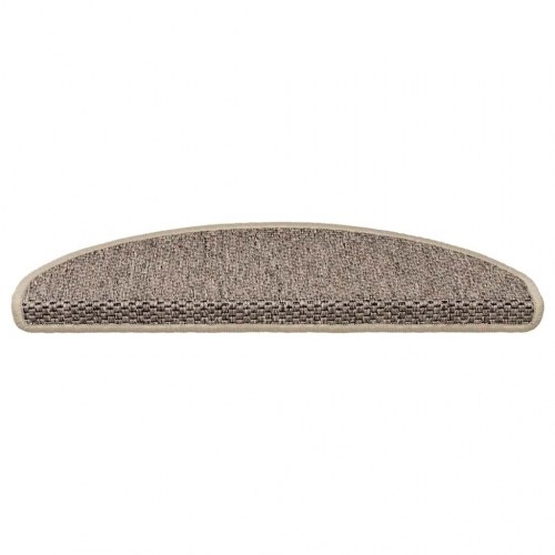 Selvklæbende trappemåtter 30 stk. 65 x 21 x 4 cm i sisal-look
