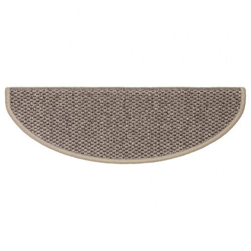 Selvklæbende trappemåtter 30 stk. 65 x 21 x 4 cm i sisal-look
