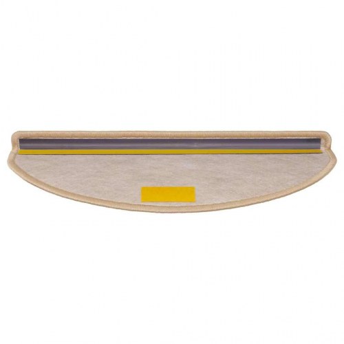 Selvklæbende trappemåtter 30 stk. 65 x 21 x 4 cm - lys beige