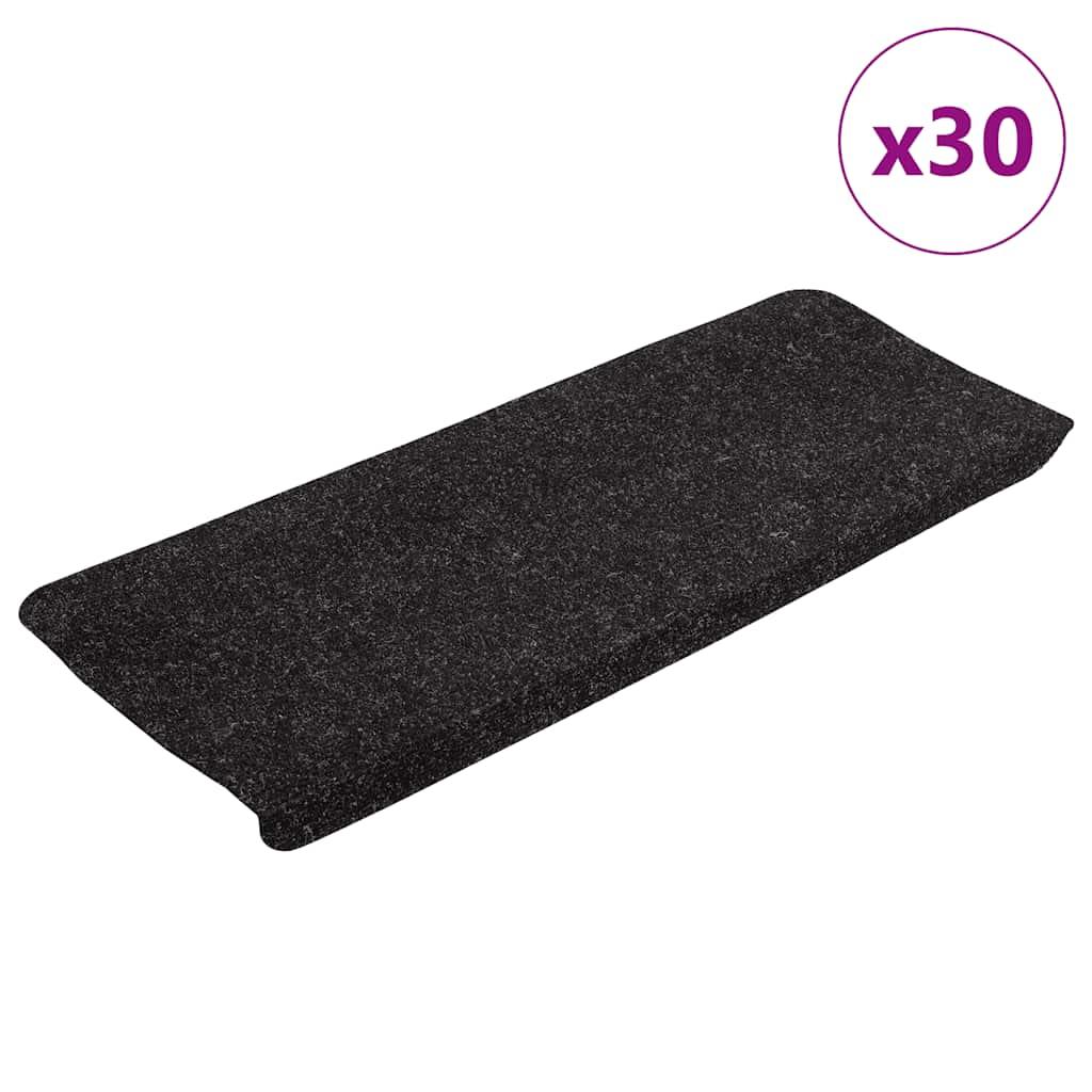 Selvklæbende Trappemåtter - 30 / Antracitgrå / 65 x 24.5 x 3.5 cm