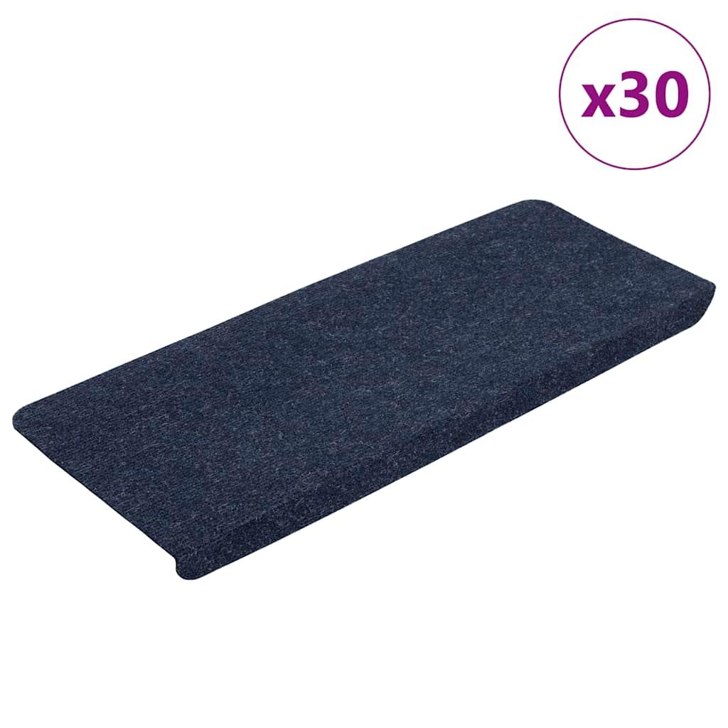 Selvklæbende Trappemåtter - 30 / Blå / 65 x 24.5 x 3.5 cm
