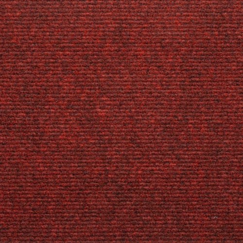 Selvklæbende trappemåtter 15 stk. 65x24,5x3,5 cm rød