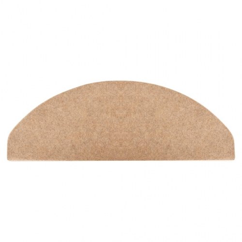 Selvklæbende trappemåtter - 10 stk. 65 × 22,5 × 3,5 cm, beige