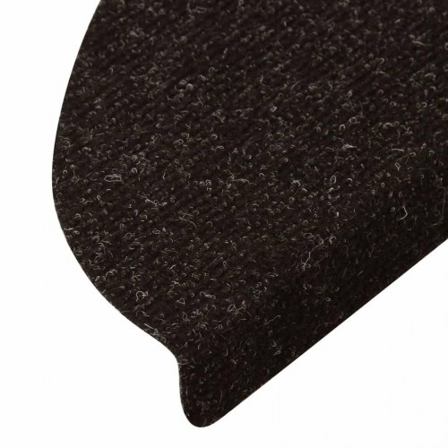 Selvklæbende trappemåtter - 10 stk., 56 × 17 × 3 cm, antracitgrå