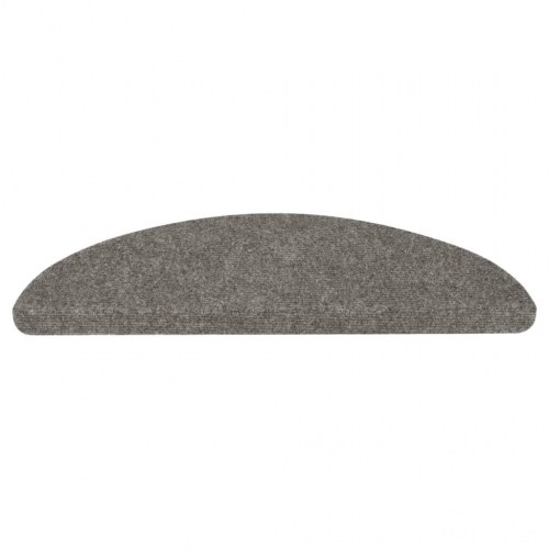 Selvklæbende trappemåtter - 10 stk., 56×17×3 cm, grå