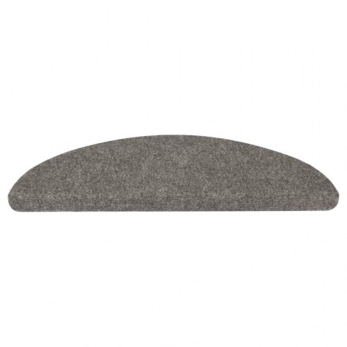 Selvklæbende trappemåtter - 10 stk., 65 × 22,5 × 3,5 cm, grå