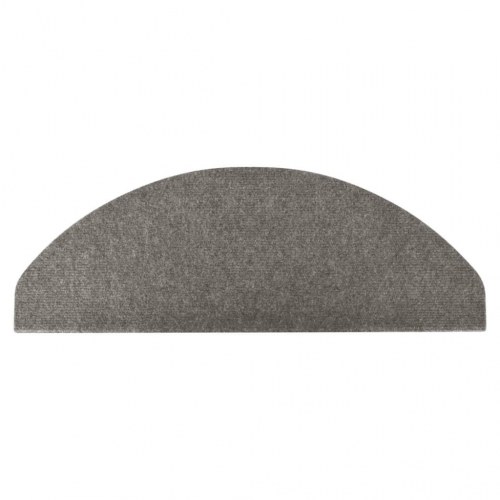 Selvklæbende trappemåtter - 10 stk., 65 × 22,5 × 3,5 cm, grå