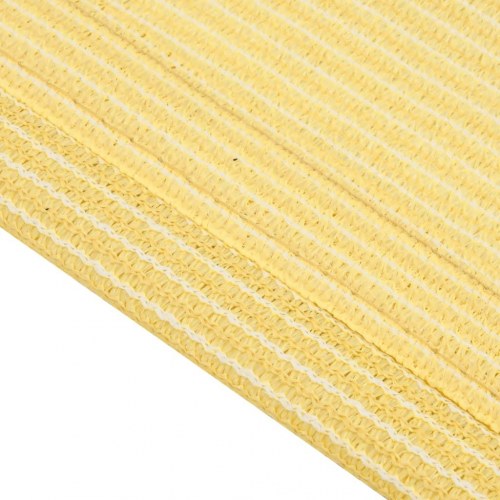 Telttæppe 200 × 400 cm - beige HDPE, øjer i hjørner