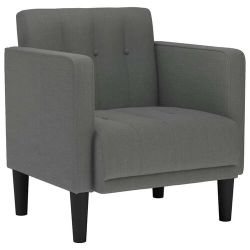 Sofastol med armlæn 53 cm stof mørkegrå