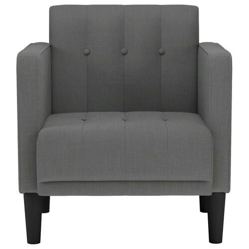 Sofastol med armlæn 53 cm stof mørkegrå