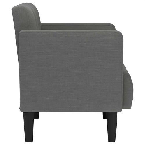 Sofastol med armlæn 53 cm stof mørkegrå