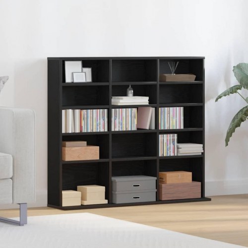 Cd-reol 100 x 23 x 89,5 cm - sort-eg