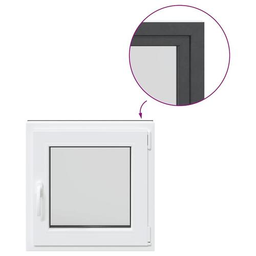 Kældervindue RISOR 60x60 cm Tilt&Drej DIN højre antracitgrå