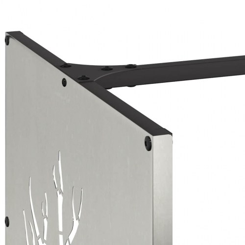 Brændestativ 40x40x40 cm rustfrit stål