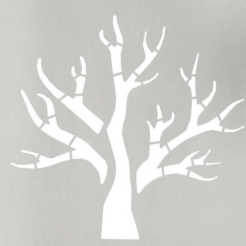 Brændestativ 40x40x40 cm rustfrit stål