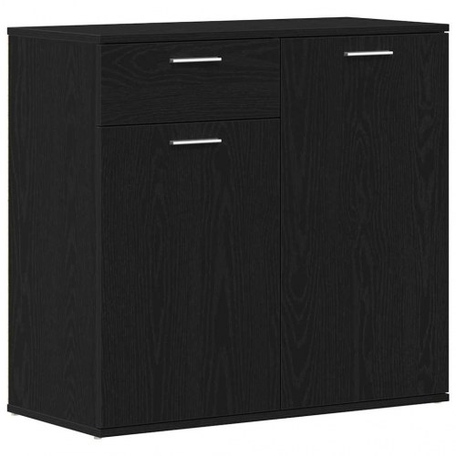Skænk 80 x 36 x 75 cm - sort egetræsfarve
