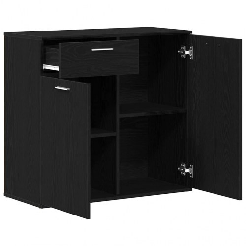 Skænk 80 x 36 x 75 cm - sort egetræsfarve