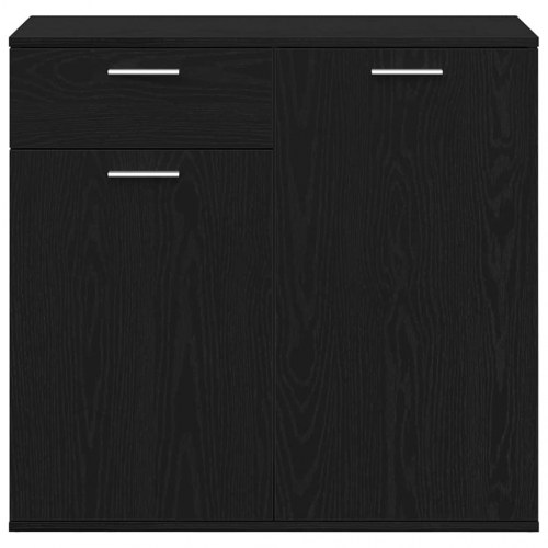 Skænk 80 x 36 x 75 cm - sort egetræsfarve