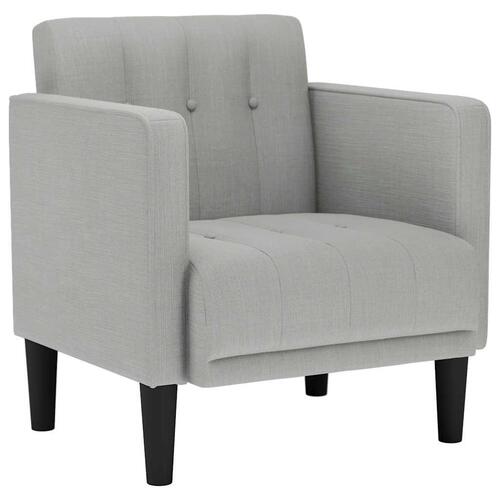 Sofastol med armlæn 53 cm stof skygrå