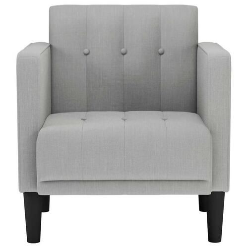 Sofastol med armlæn 53 cm stof skygrå