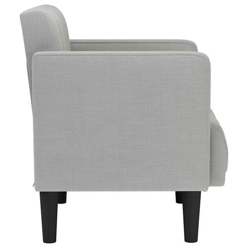 Sofastol med armlæn 53 cm stof skygrå