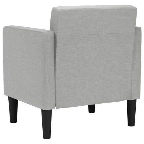 Sofastol med armlæn 53 cm stof skygrå