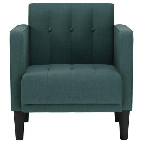 Sofastol med armlæn 53 cm stof mørkegrøn
