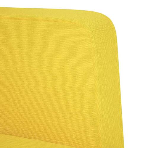 Sofastol med armlæn 53 cm stof lysegul