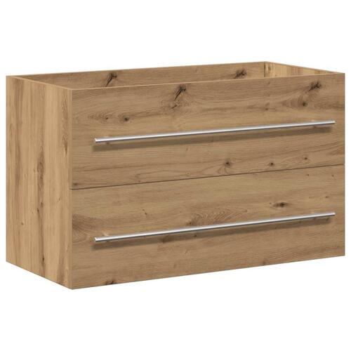 Underskab til håndvask 80x38,5x48 cm konstrueret træ kunsteg