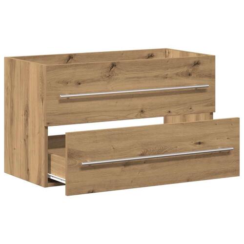 Underskab til håndvask 80x38,5x48 cm konstrueret træ kunsteg