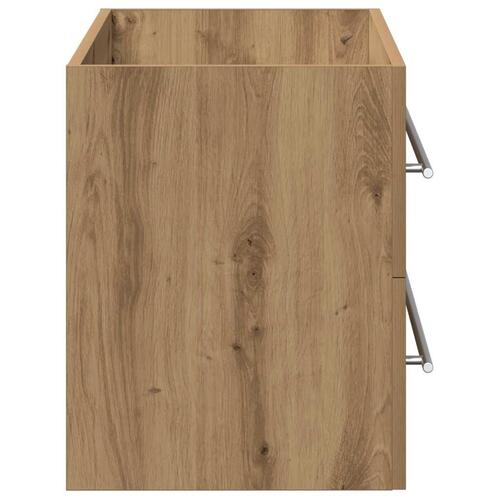 Underskab til håndvask 80x38,5x48 cm konstrueret træ kunsteg