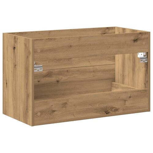 Underskab til håndvask 80x38,5x48 cm konstrueret træ kunsteg