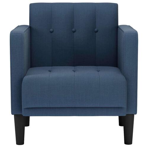 Sofastol med armlæn 53 cm stof blå