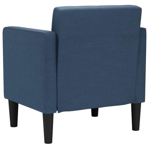 Sofastol med armlæn 53 cm stof blå